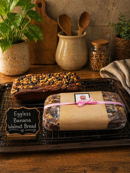 Walnut Banana Bread Loaf - Whole Wheat & Jaggery (Bestseller)
