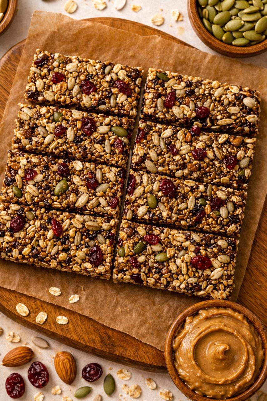 Roasted Peanut Butter Granola Bars