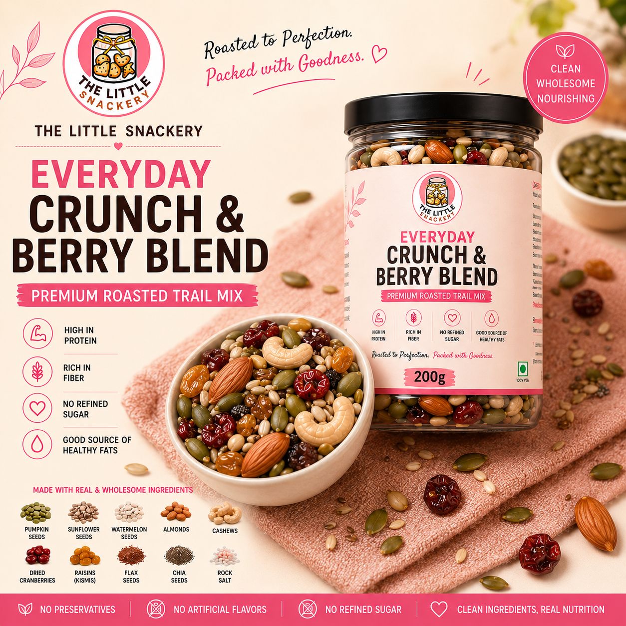 Everyday Crunch & Berry Blend - Seeds and Nuts Trail Mix